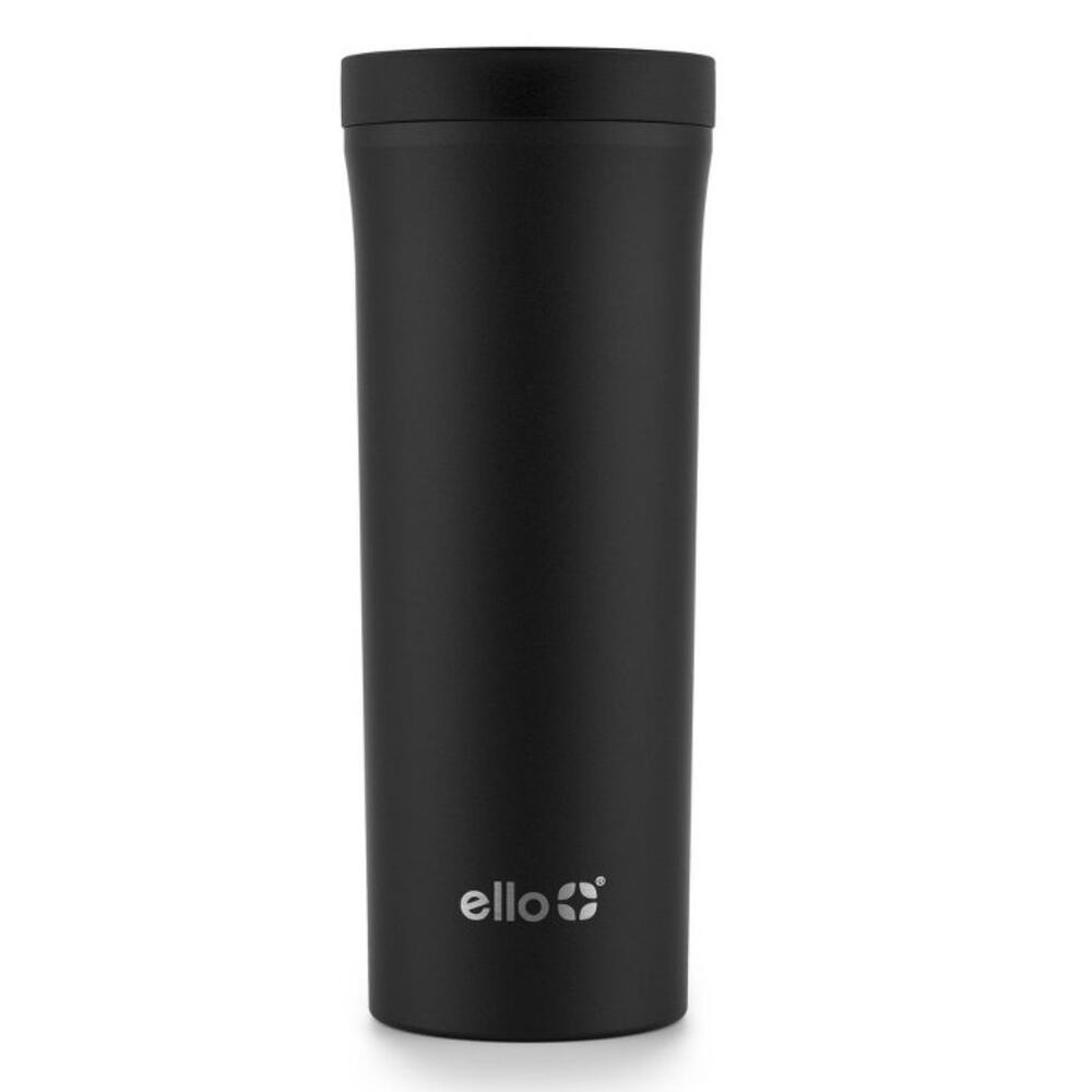 ELLO Black Stainless Steel Travel Mug Tumbler 18 oz.